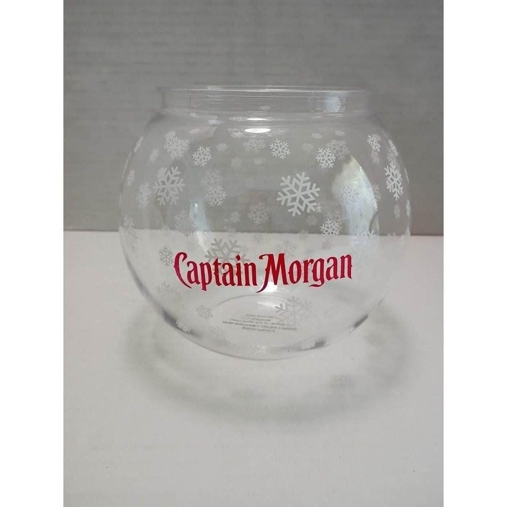 Captain Morgan Rum Holiday Plastic Fish Bowl